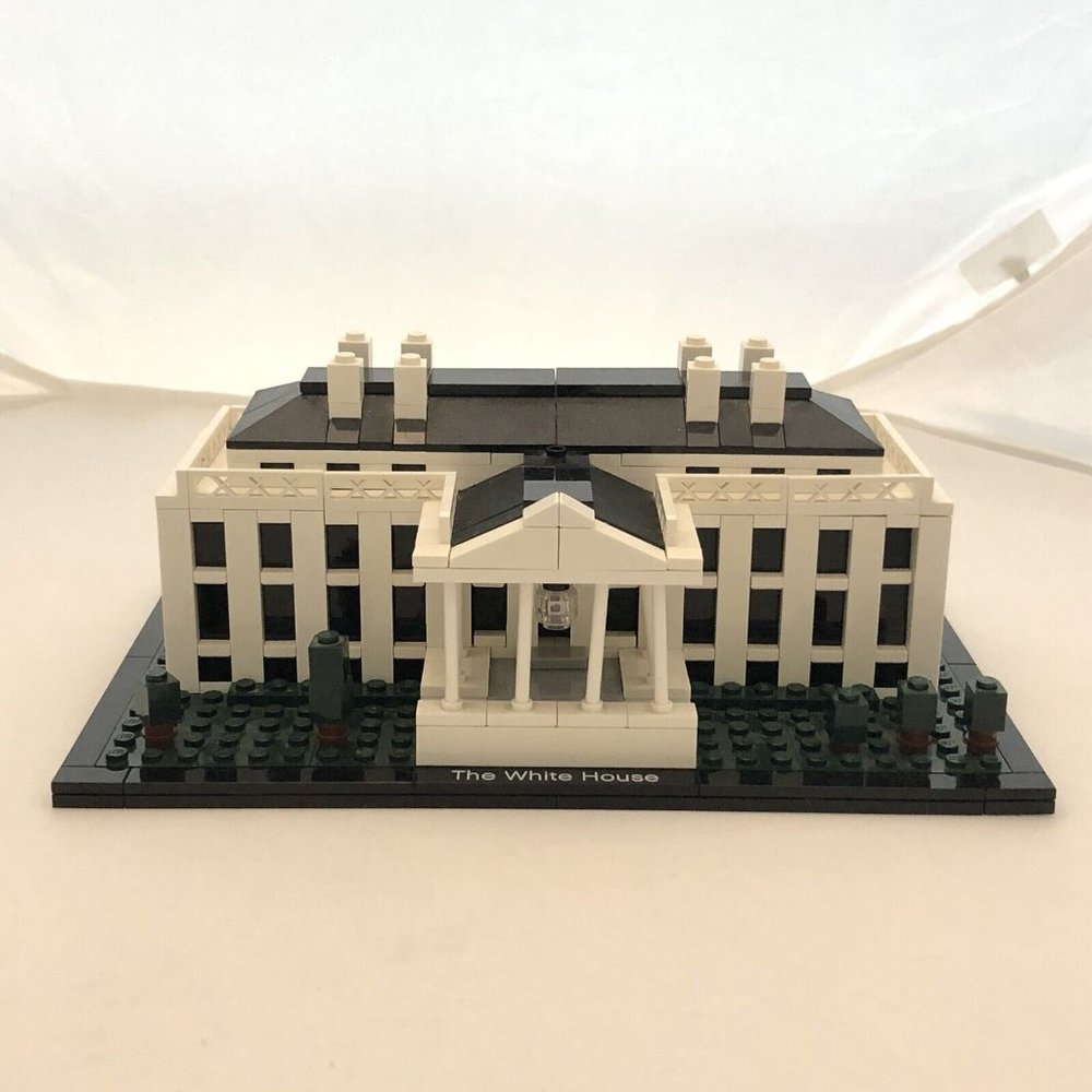 Lego Architecture White House 21006 Built Missing Flag